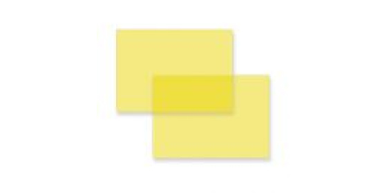 Přední stran pro kroužkové vazače A4 PVC fólie žlutá 200mic 100ks