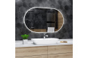 Koupelnové zrcadlo s LED podsvětlením 60x40 cm HAMBURG