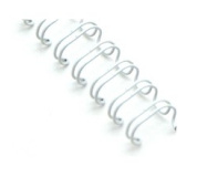 Kovový hřbet 4.8mm bílý 100ks 