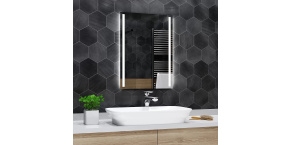 Atypické zrcadlo PARIS s LED podsvícením 57 x 85,8cm