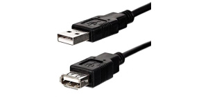 Logo Economy USB prodlužka (2.0), USB A samec - USB A samice, 1.8m, černý