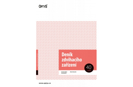 Deník zdvihacího zařízení A4 1227