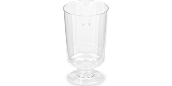 Kelímek 100ml krystal na stopce 15ks