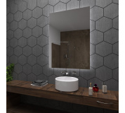 Koupelnové zrcadlo s LED podsvětlením 55x95 cm DUBAI