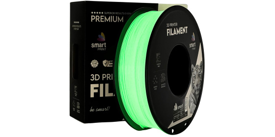Smart Print Filament PLA zelená svítící 1.75mm 1kg