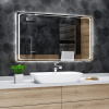 Koupelnové zrcadlo s LED podsvětlením120x90 cm BARCELONA