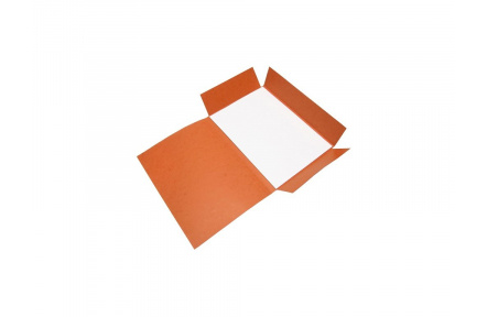 Mapa odkládací 3klopá prešpanová oranžová 1ks desky prešpanové