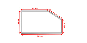 Koupelnové zrcadlo s LED osvětlením 160x90 cm BOSTON ATYPICKÉ