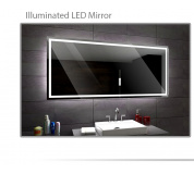 Koupelnové zrcadlo s LED podsvětlením 75x65 cm ATLANTA