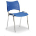 Konfereční židle plastová Smart modrá,chromovaný kov, židle konferenční