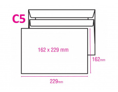 Obálka C5 samolepící 50ks