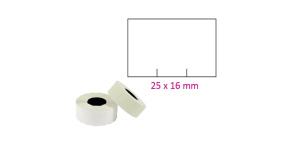 Cenové etikety 25x16mm CONTACT bílé