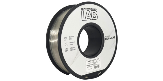 Professional Lab Filament PLA+ transparentní 1.75mm 1kg