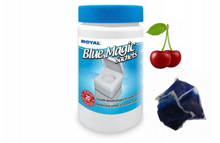 Blue Magic Aut Sachets CHERRY v dóze 20ks tablety do chemického WC