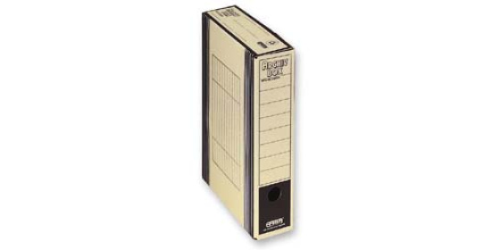 Archivační box  HIT Board natur A4 330x260x75mm černá , archivační krabice
