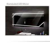 Koupelnové zrcadlo s LED podsvětlením 120x70 cm MIAMI