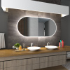 Koupelnové zrcadlo s LED podsvětlením 110x60 cm HAMBURG
