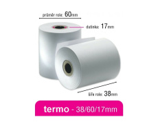 Pokladní kotouček TERMO 38/60/17mm