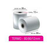 Pokladní kotouček TERMO 80/80/12mm