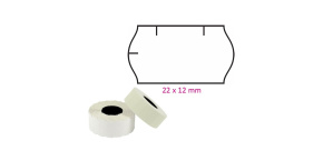 Cenové etikety 22x12mm CONTACT bílé