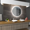 Koupelnové zrcadlo kulaté DELHI s LED podsvícením Ø 75 cm 