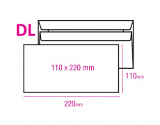 Obálka DL samolepící 1000ks