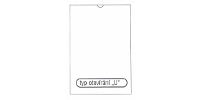 Obal na doklady A5 "U" na výšku 1ks