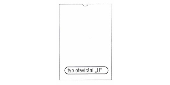 Obal na doklady A5 "U" na výšku 1ks