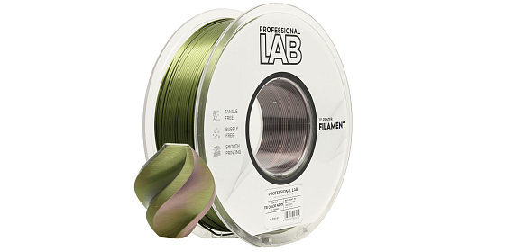 Professional Lab Filament SILK PLA TRI COLOR army 1.75mm 1kg