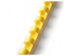 Plastový hřbet vazací pr.19mm 100ks žlutá pro plastovou vazbu , kroužková vazba