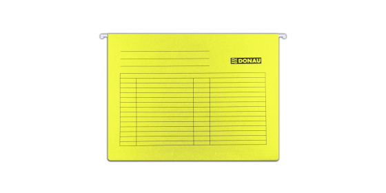 Závěsné zakládací desky DONAU žluté 