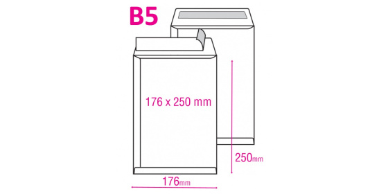 Obchodní taška B5 plochá 25ks