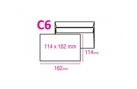 Obálka C6 samolepící 1000ks