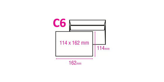 Obálka C6 samolepící 1000ks