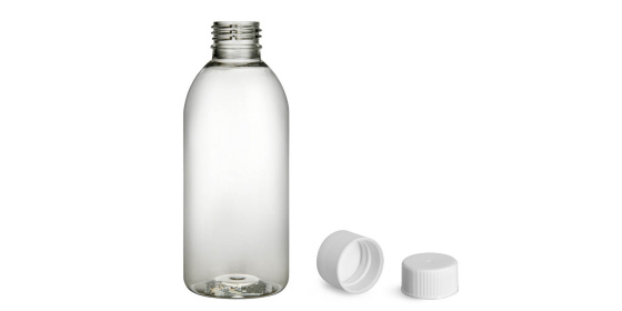 Lahvička plastová 250ml čirá