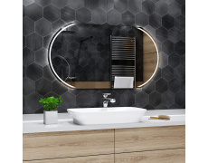 Koupelnové zrcadlo KAIR 100x80cm pouze obestavba bez LED