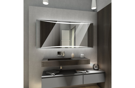 Koupelnové zrcadlo s LED podsvětlením 120x60 cm WILNO