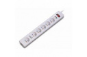Prodlužovací kabel s přepěťovou ochranou, 3 m, 6 zásuvek, LED indikace, LOGO