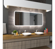 Koupelnové zrcadlo s LED podsvícením 75x75 cm OSAKA