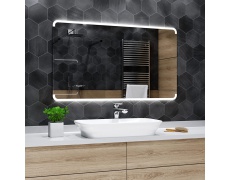 Koupelnové zrcadlo s LED osvětlením 60x50 cm ASSEN