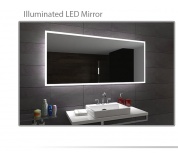 Koupelnové zrcadlo s LED podsvětlením 110x70cm BOSTON
