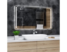 Koupelnové zrcadlo s LED podsvětlením120x60 cm BARCELONA