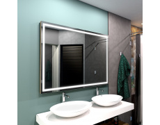 Koupelnové zrcadlo hranaté ATLANTA PREMIUM  s LED osvětlením