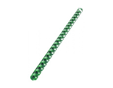 Plastový hřbet vazací pr.16mm 100ks zelená pro plastovou vazbu , kroužková vazba