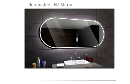 Koupelnové zrcadlo s LED podsvětlením 120x70 cm PALERMO