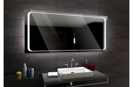 Koupelnové zrcadlo s LED podsvícením 92x72 cm BARCELONA