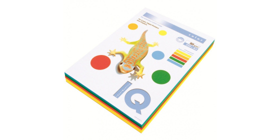 Barevný papír IQ COLOR INTENSIV MIX A4 80g 5x50