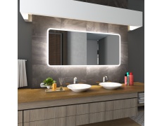 Koupelnové zrcadlo s LED podsvícením 100x60 cm OSAKA