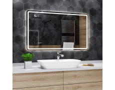Koupelnové zrcadlo s LED podsvětlením 140x95 cm MADRID