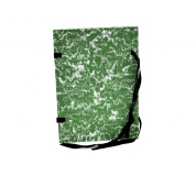 Spisové desky s tkanicí barevný mramor zelená